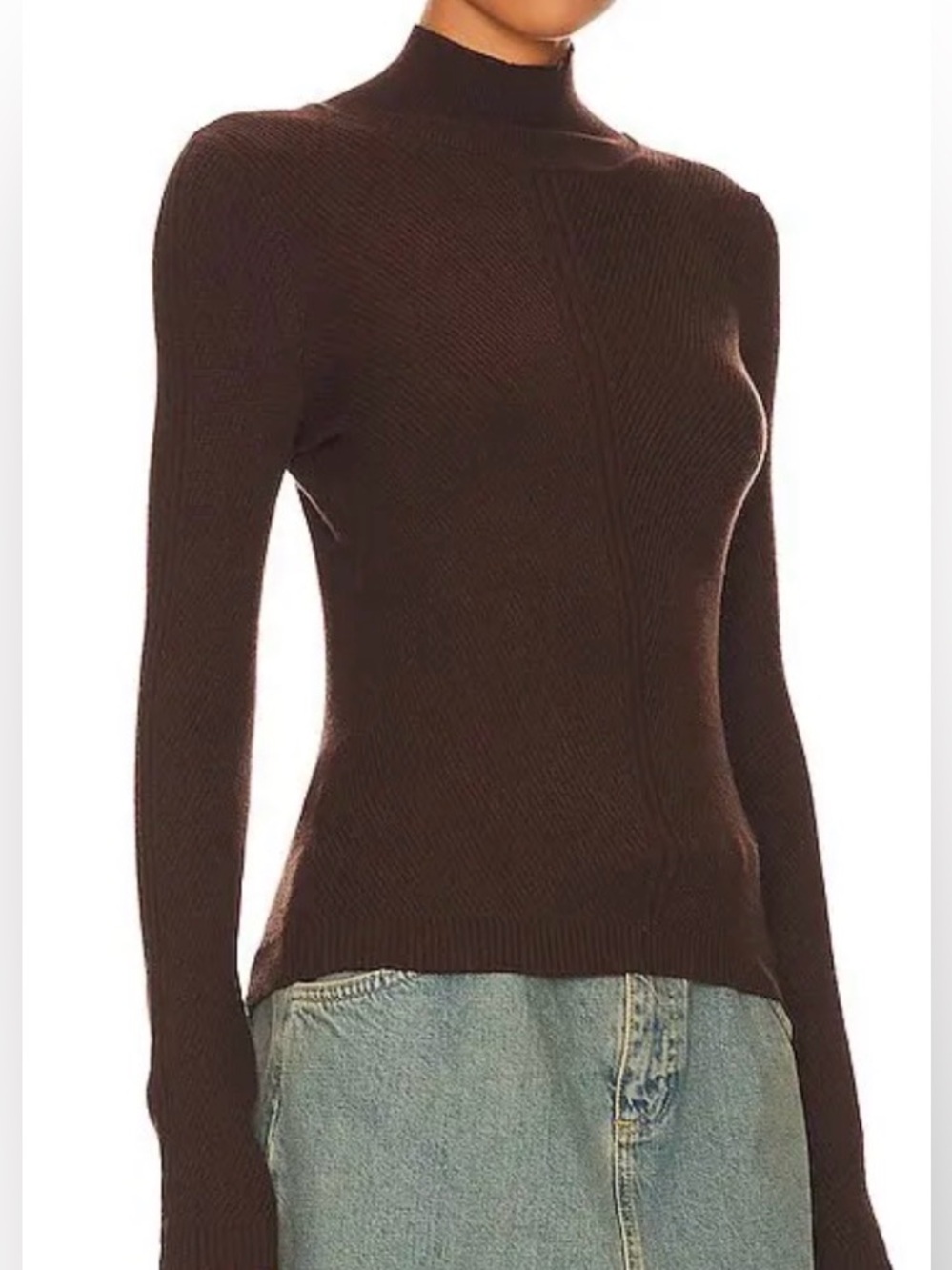 House of Harlow 1960 Peyton Turtleneck Sweater - Brown